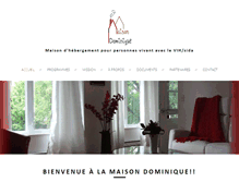 Tablet Screenshot of maisondominique.org